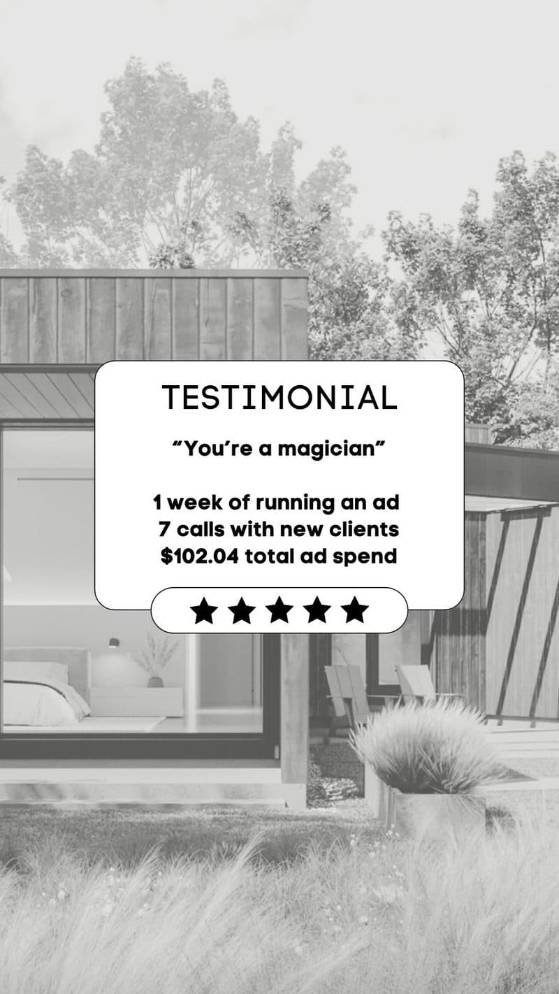 Reel thumbnail: how an architect booked 8 calls