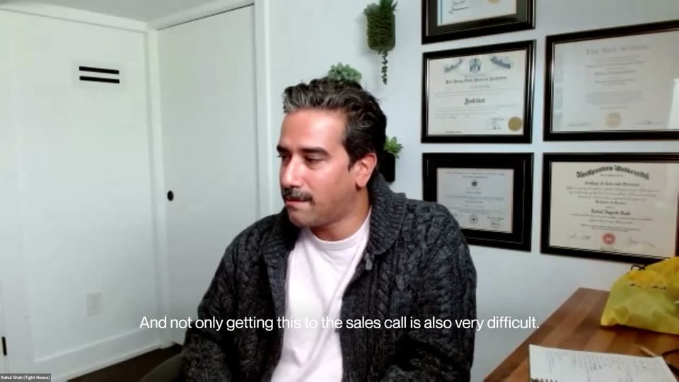 Rahul Shah on a video call