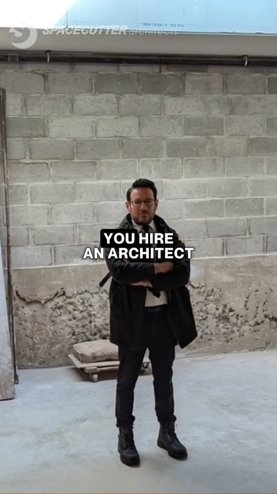 Still from a SPACECUTTER Architects ad