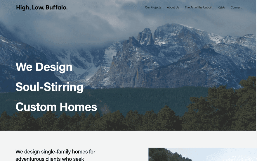 High, Low, Buffalo website