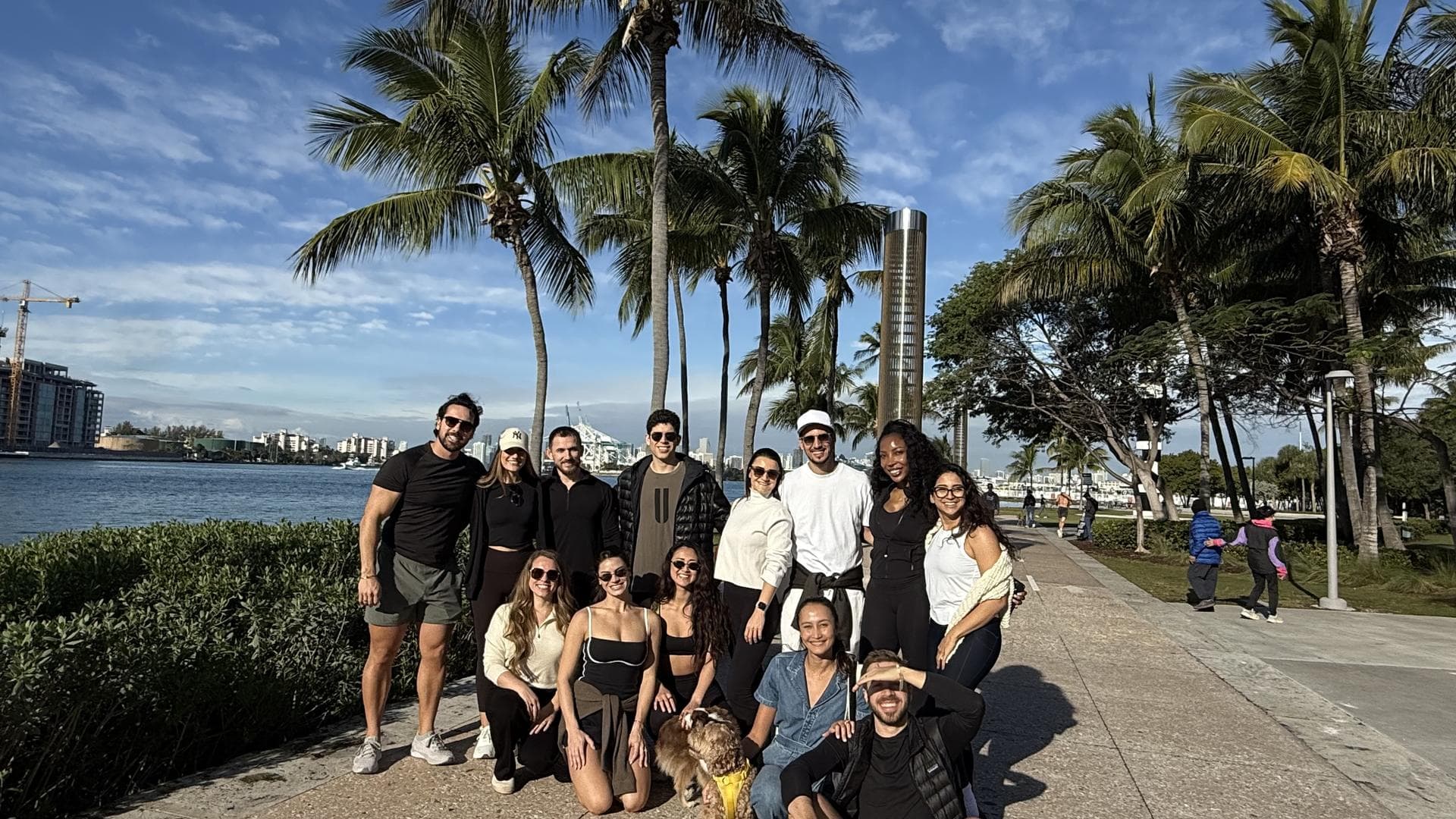 The MYA team together on the Miami waterfront